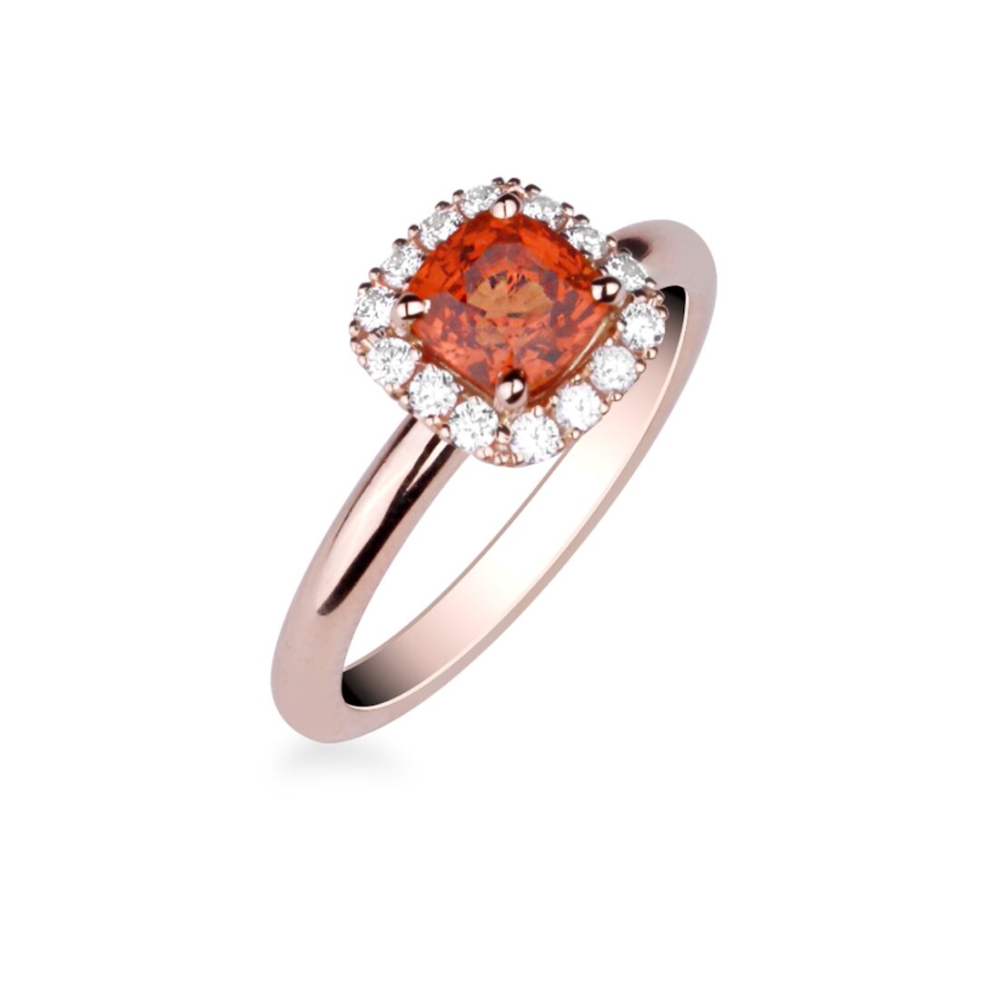 Bague grenat spessartite