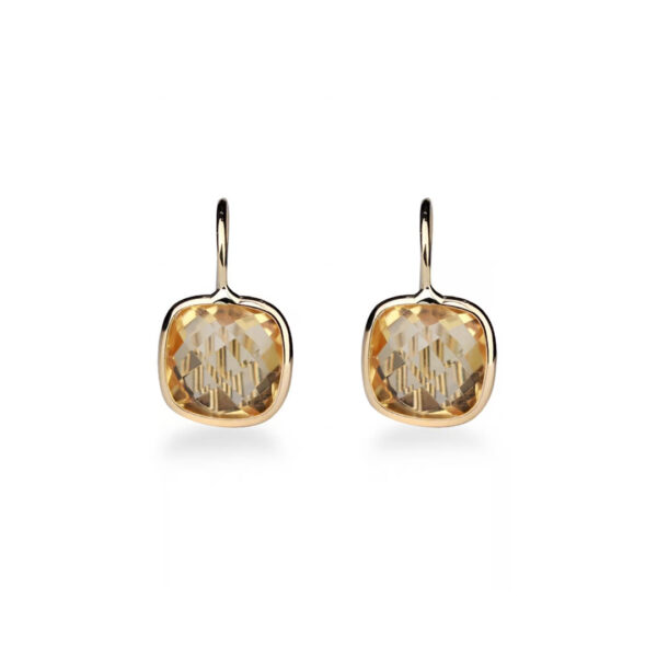 Boucles d'oreilles citrines