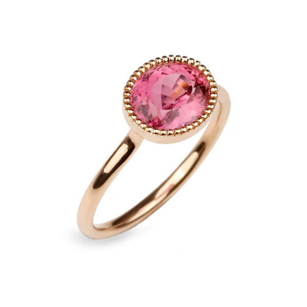 Bague Tourmaline rose ovale Collection Divine Compagnie des Gemmes Joaillier à Paris